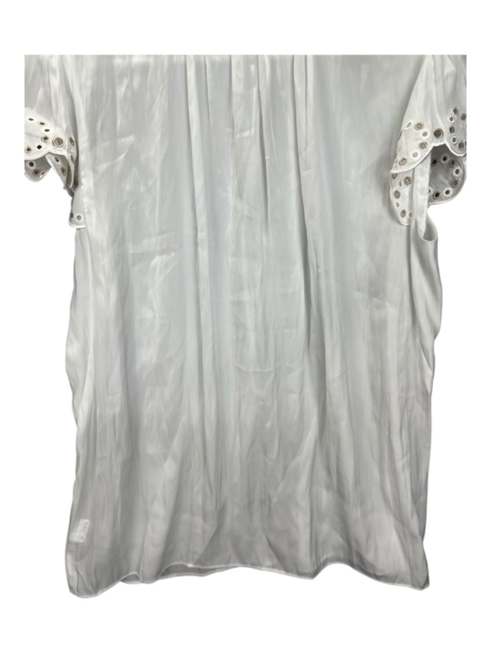 Ramy Brook Cream Ruffled Relaxed Blouse - Picture 13 of 15